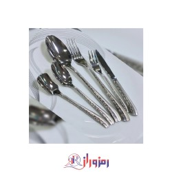 سرویس قاشق و چنگال 24 نفره 120  پارچه یونیک طرحدار مات و براق